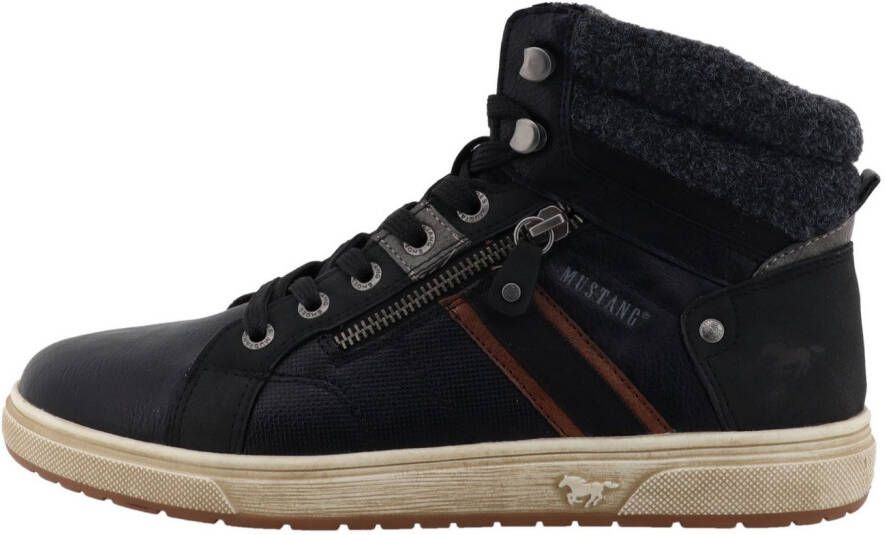 Mustang Shoes Sneakers Merian High top sneaker veterboots met ritssluiting