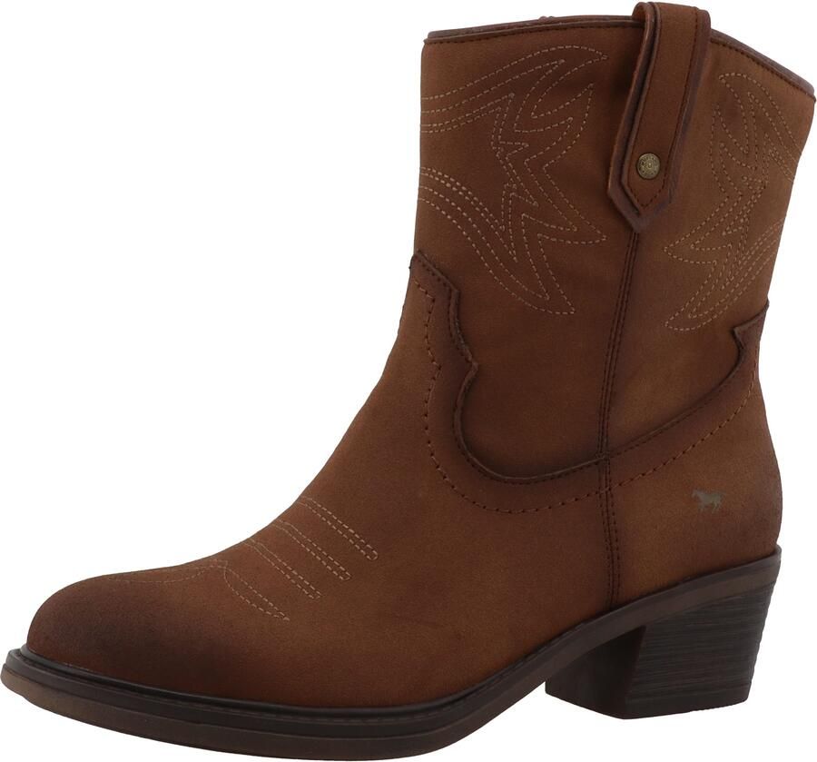 Mustang Shoes Winterlaarsjes Bernadette Cowboystoffen winterboots met ritssluiting - Foto 5