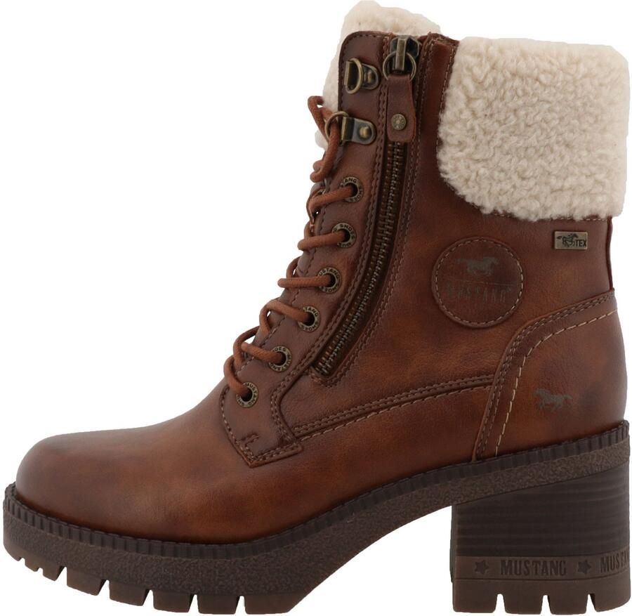 Mustang Shoes Winterlaarsjes CARO Winterboots met blokhak