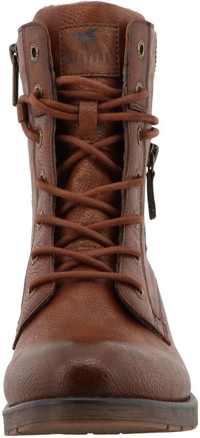 Mustang Shoes Winterlaarsjes Elfi Winterlaarzen met ritssluiting en opvallende vetersluiting - Foto 4