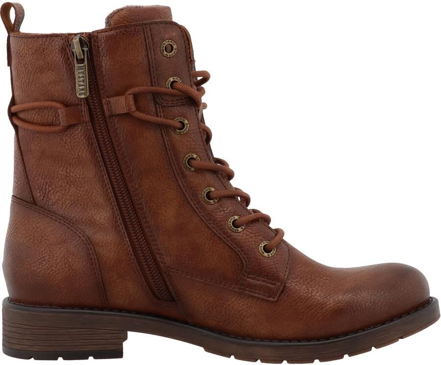 Mustang Shoes Winterlaarsjes Elfi Winterlaarzen met ritssluiting en opvallende vetersluiting - Foto 3