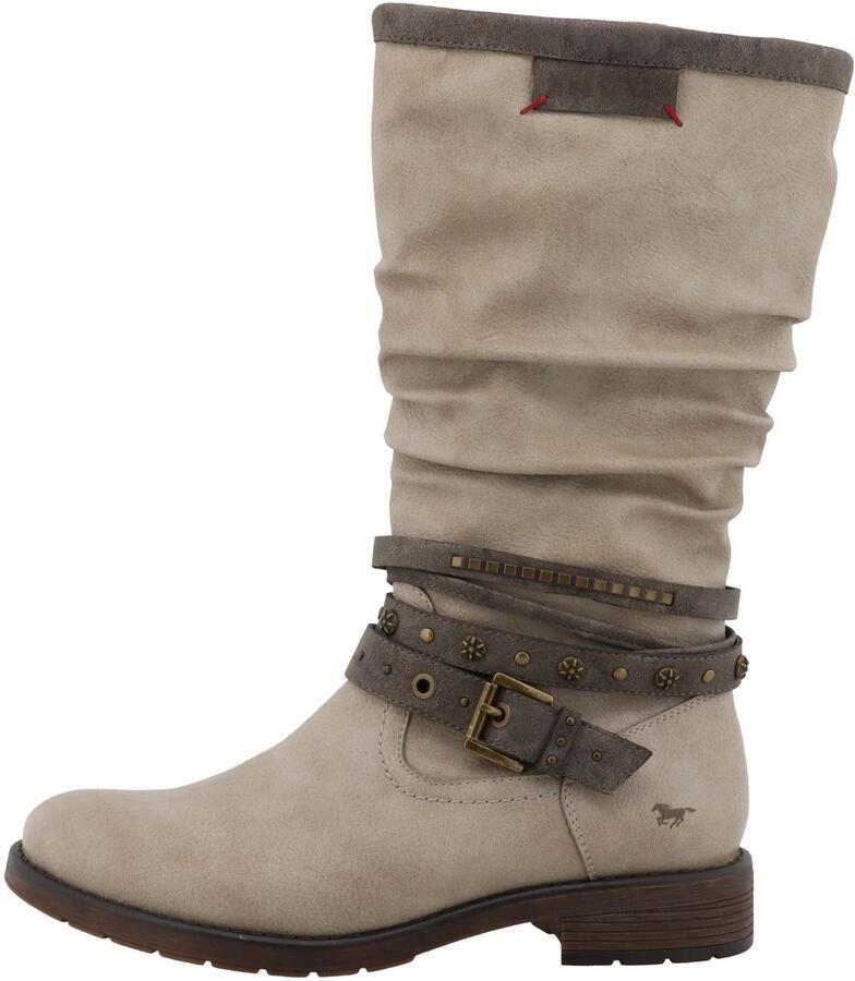 Mustang Shoes Winterlaarzen Elfi Laarzen met sierbandjes en blokhak - Foto 2