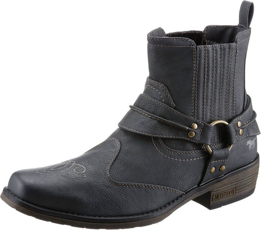 Mustang heren westernlaarzen grijs - Foto 2