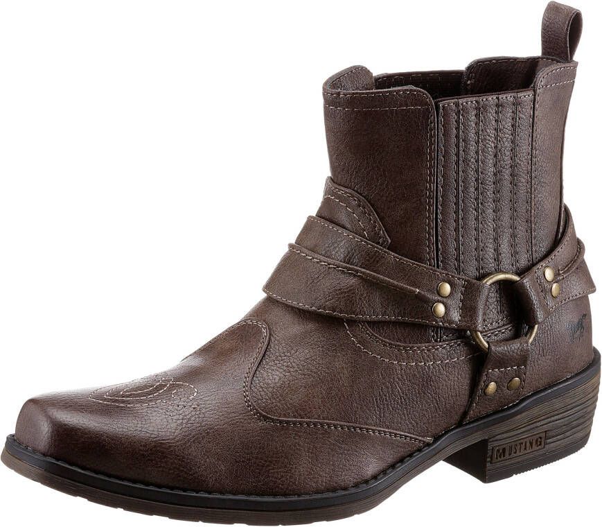 Mustang Shoes Bikerboots met elastiek - Foto 2