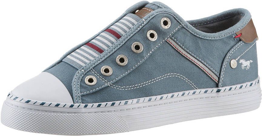 Mustang Shoes Slip-on sneakers Instapschoen Vrijetijdsschoen Slippers instapschoenen vrijetijdsschoenen met praktische elastische band - Foto 2