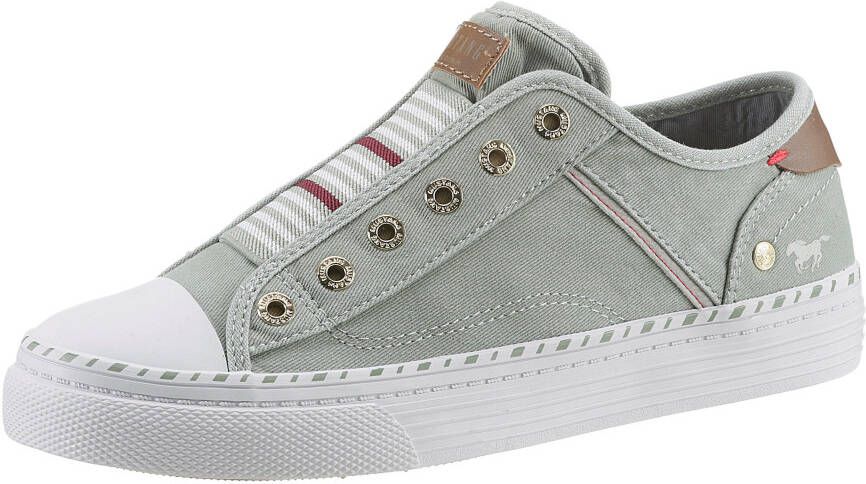 Mustang Shoes Slip-on sneakers Instapschoen Vrijetijdsschoen Slippers instapschoenen vrijetijdsschoenen met praktische elastische band - Foto 2