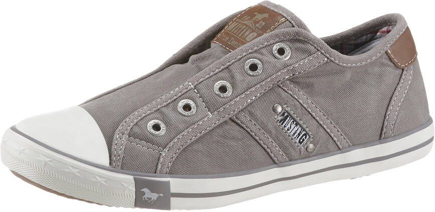 Mustang Shoes Slip-on sneakers Slippers zomerschoenen vrijetijdsschoenen met praktische elastische band - Foto 1