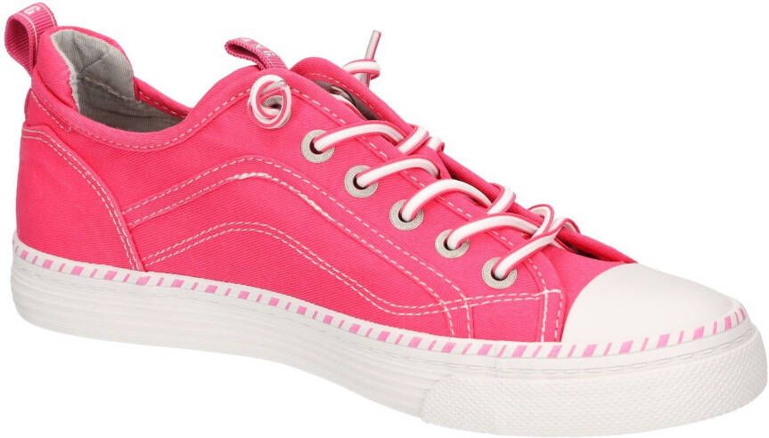 Mustang Shoes Slip-on sneakers slippers instapschoen vrijetijdsschoen met gekleurde zoolrand