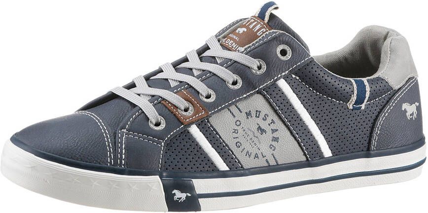 Mustang Shoes Sneakers met contrasterende details vrijetijdsschoen lage schoen veterschoen