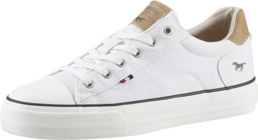 Mustang Shoes Sneakers vrijetijdsschoen lage schoen veterschoen met rubberen kap