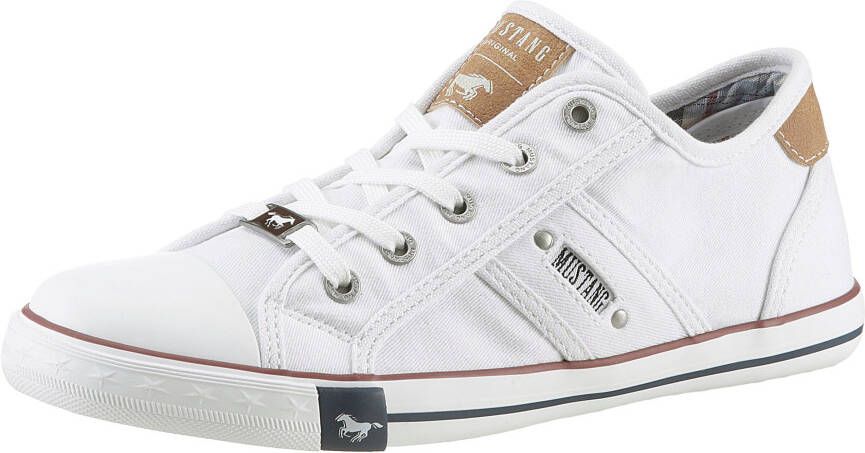 Mustang Shoes Sneakers vrijetijdsschoen lage schoen veterschoen met mustang merklabel