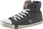 Mustang Shoes Sneakers high top-sneaker veterschoen met label in de loopzool - Thumbnail 1