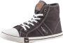 Mustang Shoes Sneakers high top-sneaker veterschoen met label in de loopzool - Thumbnail 1