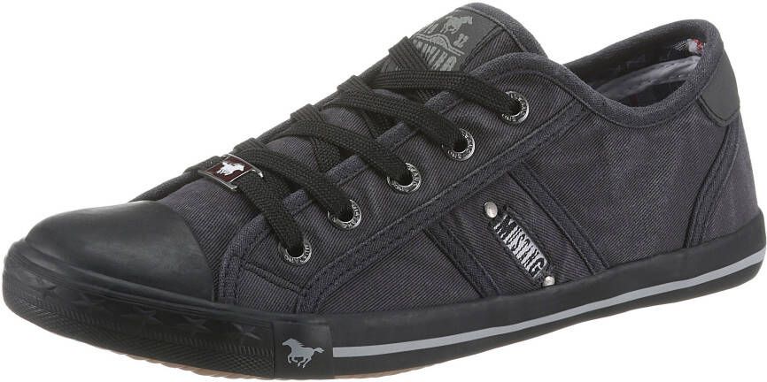 Mustang Shoes Sneakers vrijetijdsschoen lage schoen veterschoen met mustang merklabel - Foto 2