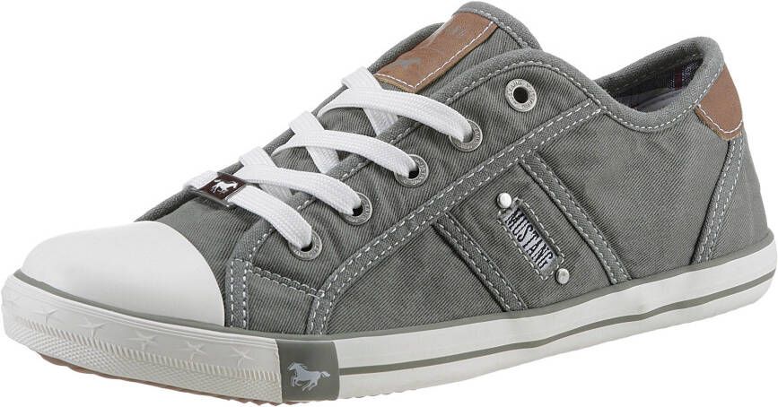 Mustang Shoes Sneakers met mustang merkembleem vrijetijdsschoen halfschoen veterschoen - Foto 1