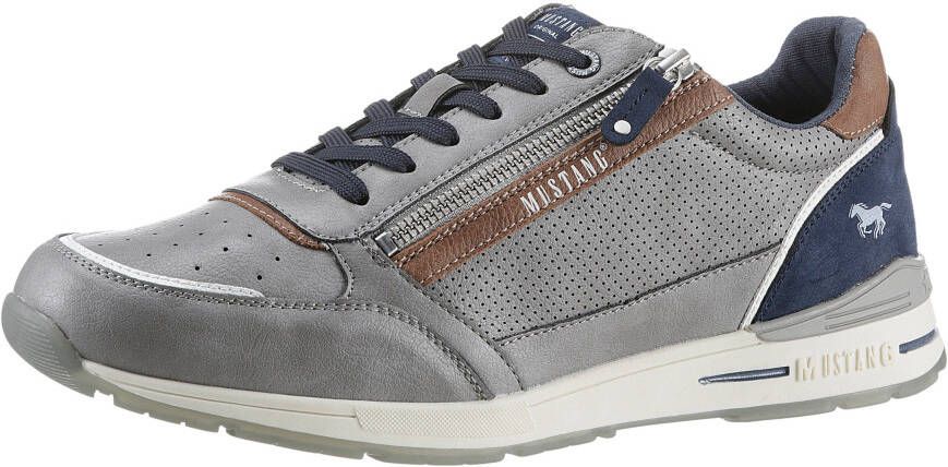 Mustang Shoes Sneakers met buitenrits vrijetijdsschoen lage schoen veterschoen