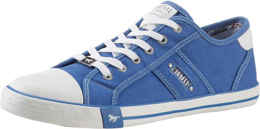 Mustang Shoes Sneakers met mustang merkembleem vrijetijdsschoen lage schoen veterschoen