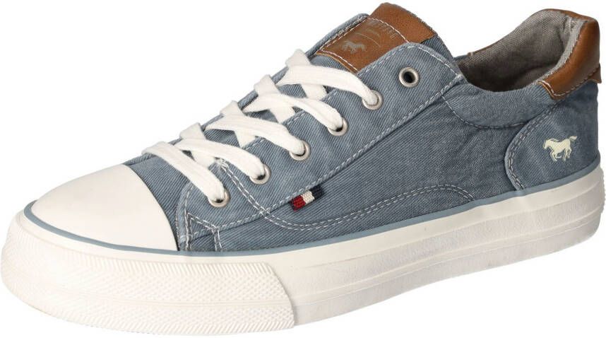 Mustang Shoes Sneakers vrijetijdsschoen lage schoen veterschoen met rubberen kap