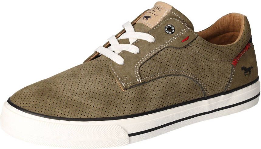 Mustang Shoes Sneakers vrijetijdsschoen lage schoen veterschoen met siernaad