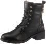Mustang Shoes Winterlaarzen veterschoenen winter enkellaars nagels en decoratieve band aan de hiel - Thumbnail 3