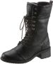 Mustang Zwarte Winter Dames Enkellaars Black Dames - Thumbnail 3
