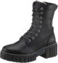 Mustang Shoes Veterschoenen hakken veterschoenen met sterke profielzool - Thumbnail 1
