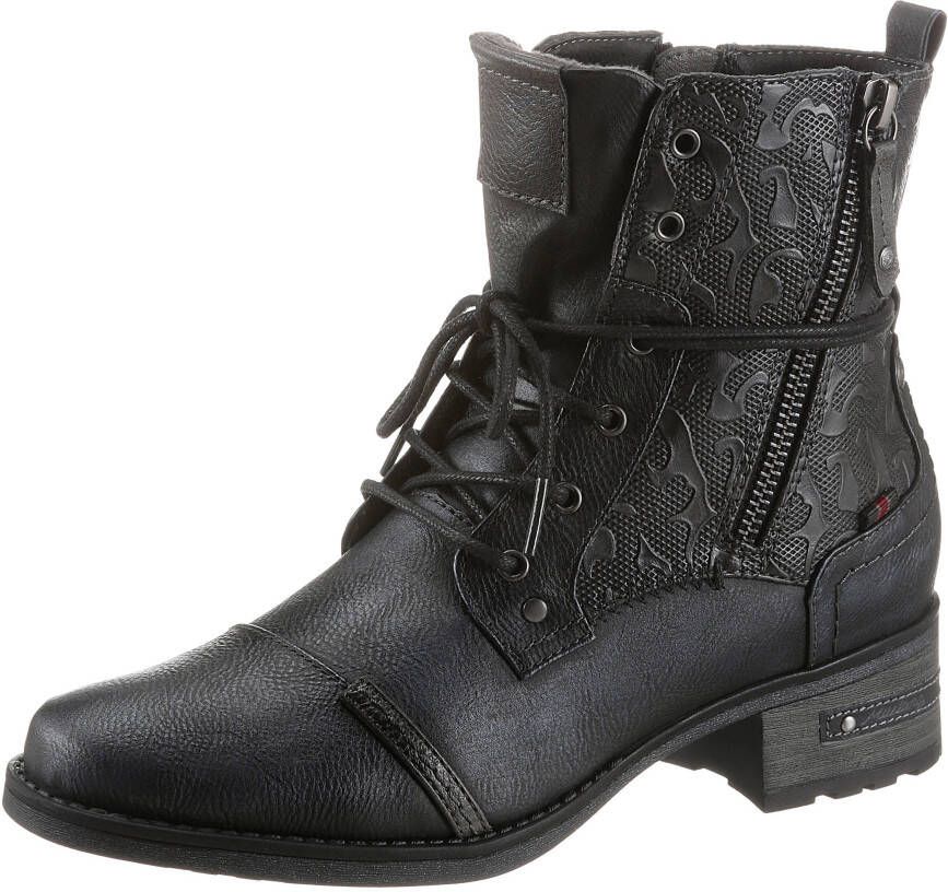 Mustang Shoes Veterlaarsjes met vetersluiting om de schacht - Foto 3
