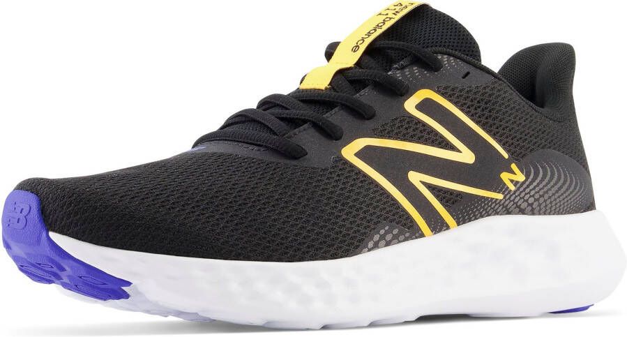 New Balance 411 V3 hardloopschoenen zwart geel blauw - Foto 2