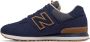 New Balance 574 sneakers donkerblauw cognac - Thumbnail 2
