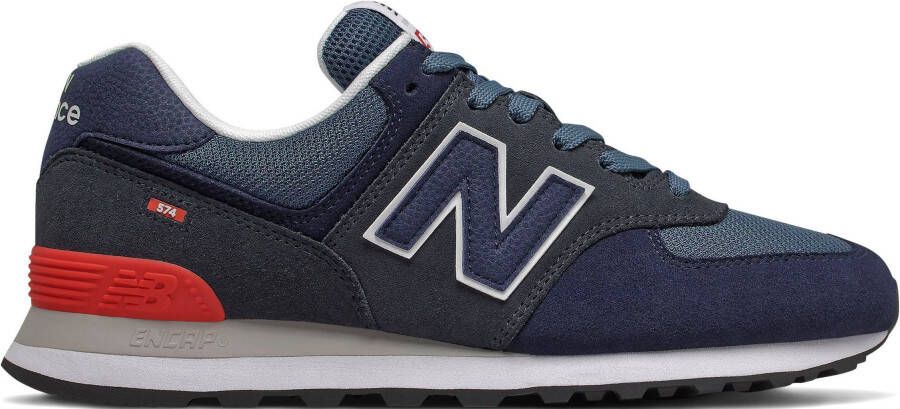 New Balance Classic 574 Heren Sneakers Sportschoenen schoenen Navy Blauw ML574EAE - Foto 3