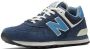 New Balance 574 sneakers donkerblauw wit - Thumbnail 3