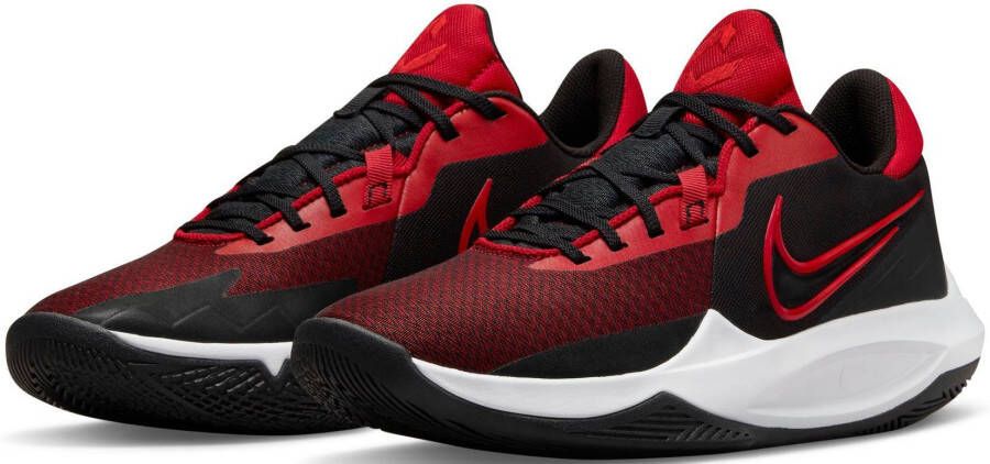 Nike precision 6 basketbalschoenen zwart rood heren