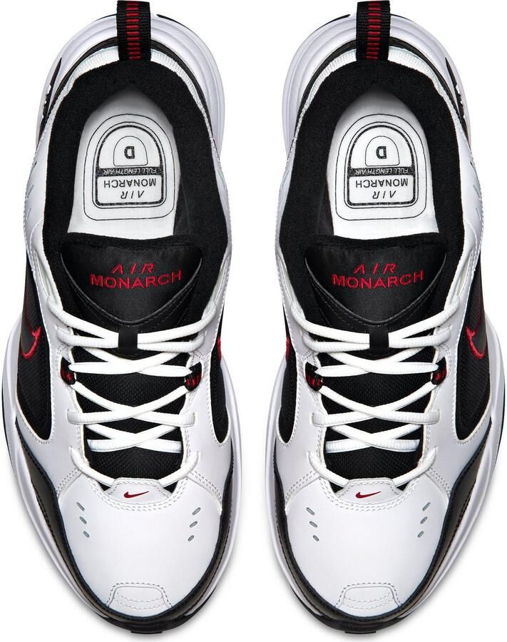 Nike Air Monarch IV Heren Sneakers Schoenen Wit-Zwart 415445 - Foto 2