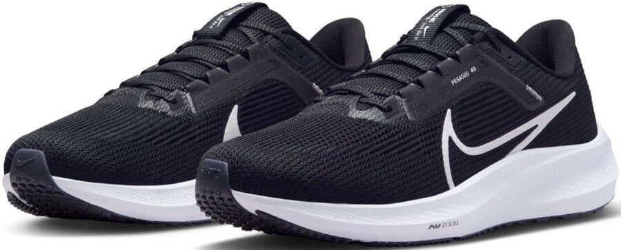 Nike air zoom pegasus 40 hardloopschoenen zwart wit heren - Foto 2