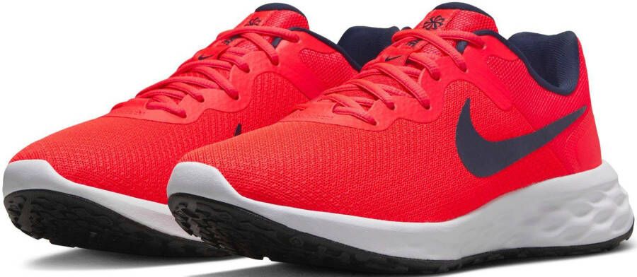 Nike revolution 6 next nature hardloopschoenen rood zwart heren