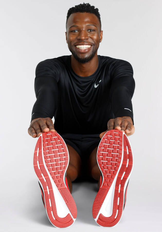 Nike run swift 3 hardloopschoenen zwart rood heren - Foto 1