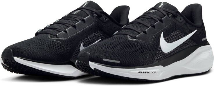 Nike pegas women's road runnin Running schoen nt dames Black Black White - Foto 7