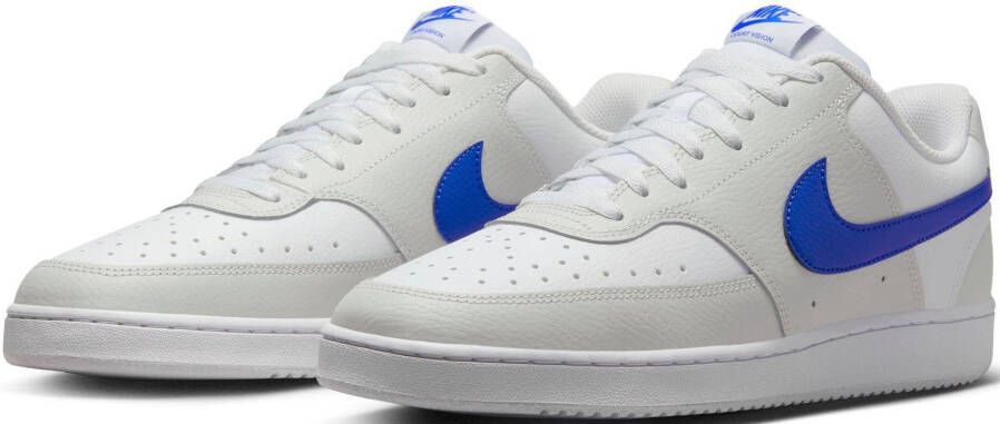 Nike court vision low sneakers blauw wit heren