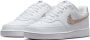 Nike court vision low sneakers wit bruin dames - Thumbnail 2