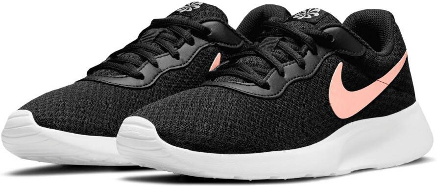 Nike Tanjun Sneakers Dames Black Mtlc Red Bronze Barely Volt White Schoenen