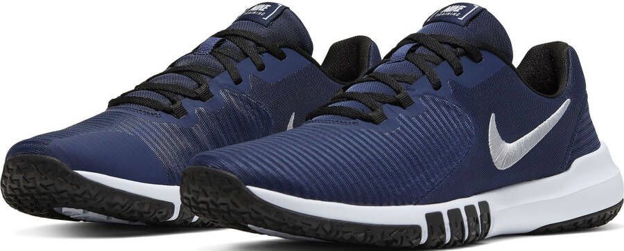 Nike Flex Control 4 fitness schoenen donkerblauw zilver - Foto 2