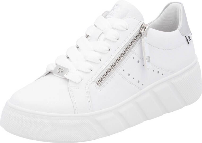 OTTO RIEKER Sport Plateausneakers vrijetijdsschoen lage schoen veterschoen met zijlijke perforatie