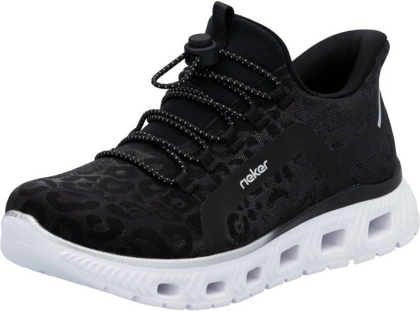 OTTO RIEKER Sport Slip-on sneakers vrijetijdssneaker instapschoen in leeuw-look met memosoft binnenzool