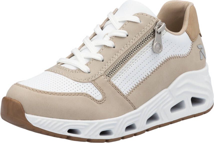 OTTO RIEKER Sport Sneakers met sleehak veterschoenen lage schoen vrijetijdssneaker met rits