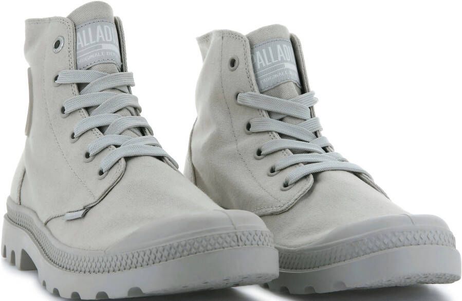 Palladium Hoge veterschoenen MONO CHROME van textiel