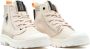 Palladium PAMPA UNDERLAYER Volwassenen Half-hoge schoenen Wit beige - Thumbnail 4