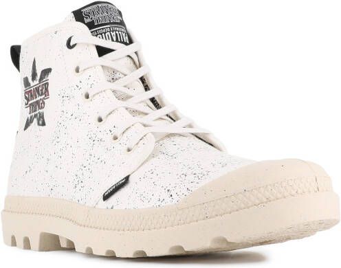 Palladium Veterschoenen STRANGER THINGS X PAMPA DEMODOG Veterlaarzen van canvas met print