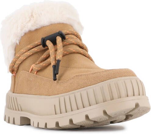 Palladium PALLASHOCK LO HIVER Hoge sneakersVeterbootsDames veterschoenenDames sneakersHalf-hoge schoenen Cognac - Foto 3