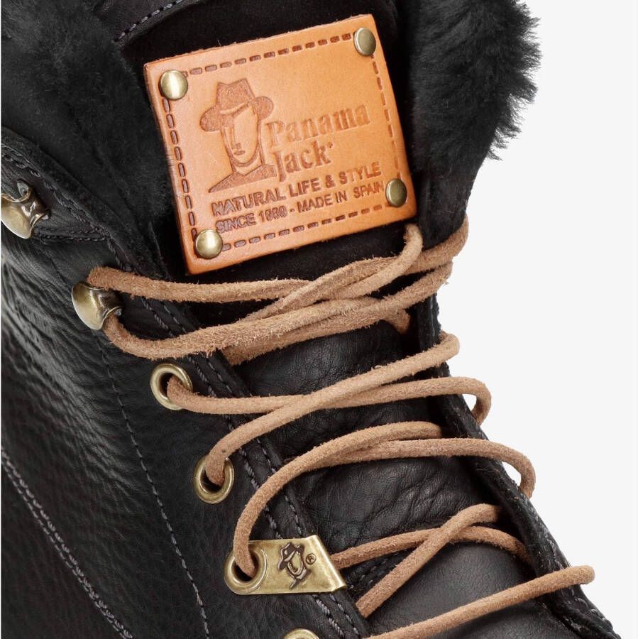 Panama Jack Winterlaarzen Aviator Igloo blokhak winterlaarsjes veterboots met logo-patch - Foto 6