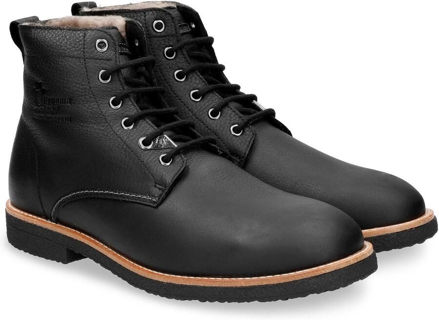 Panama Jack Winterlaarzen winterenkellaars veterboots outdoorschoen met contrasterende raamnaad - Foto 7